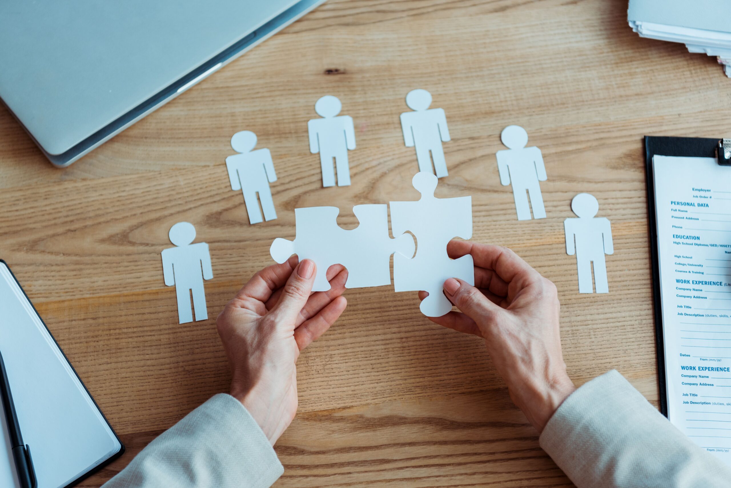 Plan structurel représentant la méthodologie d'implémentation RH structurée de SNAP